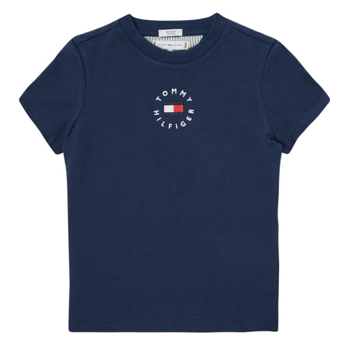 Abbigliamento Bambino T-shirt maniche corte Tommy Hilfiger CAMISA Marine