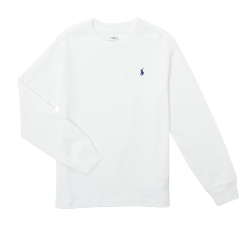Abbigliamento Unisex bambino T-shirts a maniche lunghe Polo Ralph Lauren KEMILO Bianco