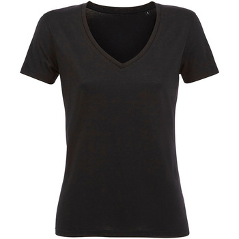 Abbigliamento Donna T-shirts a maniche lunghe Sols 03098 Nero
