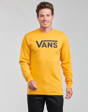 Abbigliamento Uomo T-shirts a maniche lunghe Vans VANS CLASSIC LS Giallo / Nero