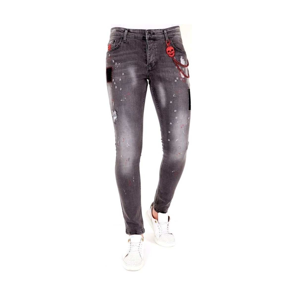 Abbigliamento Uomo Jeans slim Lf 120852628 Grigio
