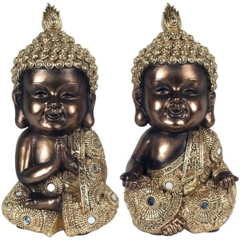 Casa Statuette e figurine Signes Grimalt Buddha D'Oro Set 2U Nero