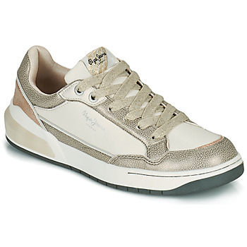 Scarpe Donna Sneakers basse Pepe jeans MARBLE GLAM Bianco / Oro