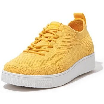 Scarpe Donna Sneakers basse FitFlop RALLY TONAL KNIT SNEAKERS SUNSHINE YELLOW Nero
