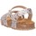 Scarpe Bambina Sandali Plakton 865619 Sandalo Bambina ARGENTO/ROSA Multicolore