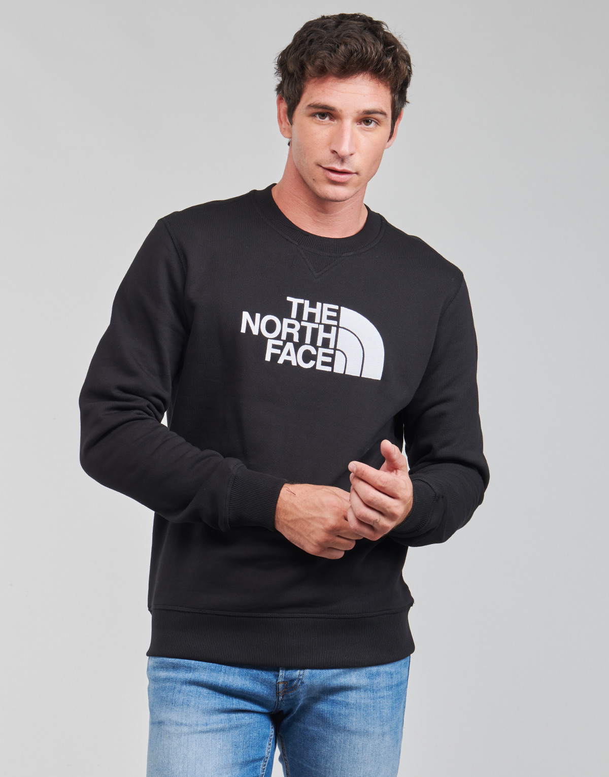 Abbigliamento Uomo Felpe The North Face DREW PEAK CREW Nero / Bianco