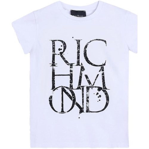 Abbigliamento Bambino T-shirt maniche corte John Richmond T-SHIRT ARACUAN MC BOYS Bianco