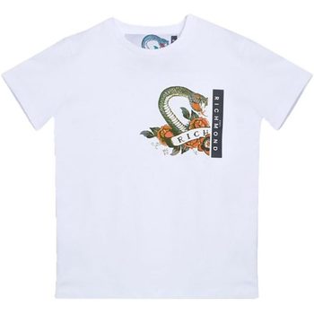 Abbigliamento Bambino T-shirt maniche corte John Richmond T-SHIRT TREMAIN MC BOYS Bianco