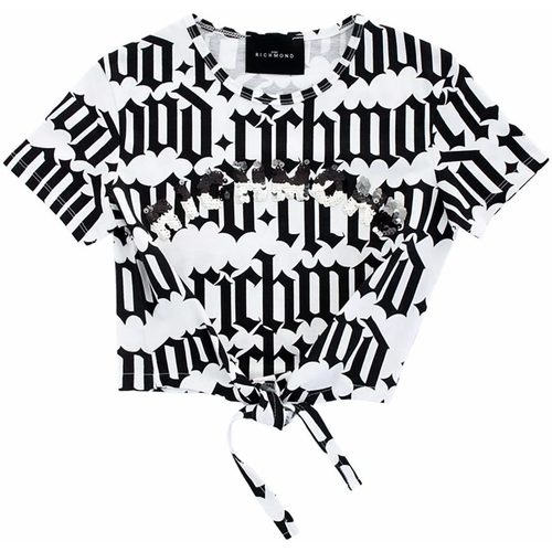 Abbigliamento Bambina T-shirt maniche corte John Richmond T-SHIRT EGNOR MC GIRL Bianco