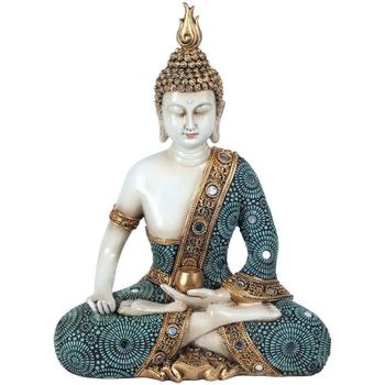 Casa Statuette e figurine Signes Grimalt Piccolo Buddha Seduto Blu