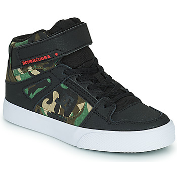 Scarpe Bambino Sneakers alte DC Shoes PURE HIGH-TOP EV Nero / Camouflage