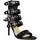 Scarpe Donna Sandali Malu Shoes sandali tacco nero art.st90433 made in italy accessori fibbia a Nero
