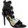 Scarpe Donna Sandali Malu Shoes Sandali tacco nero art.st9099 made in italy accessori borchie s Nero