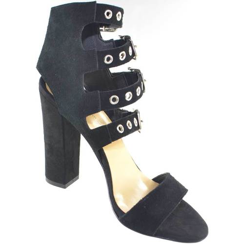 Scarpe Donna Sandali Malu Shoes Sandali tacco doppio nero art.st9094 made in italy accessori fi Nero