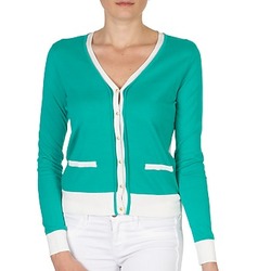 Abbigliamento Donna Gilet / Cardigan Petit Bateau TSARY Verde / Bianco
