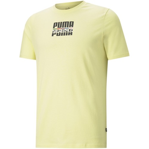 Abbigliamento Uomo T-shirt maniche corte Puma 587768-40 Giallo