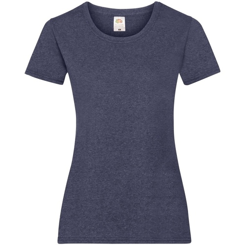 Abbigliamento Donna T-shirt maniche corte Fruit Of The Loom 61372 Blu