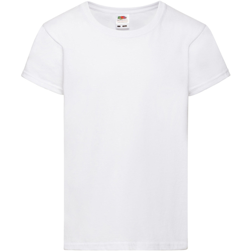 Abbigliamento Bambina T-shirt maniche corte Fruit Of The Loom 61005 Bianco