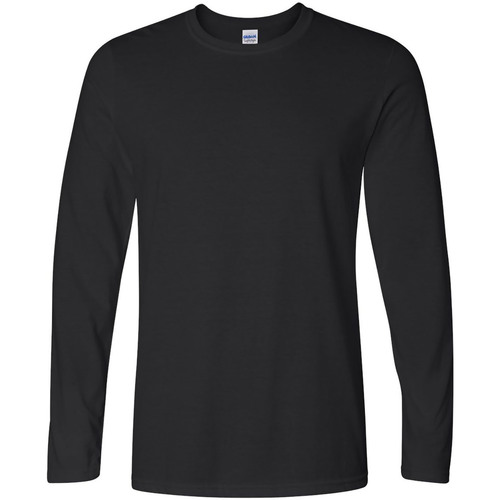 Abbigliamento Uomo T-shirts a maniche lunghe Gildan 64400 Nero