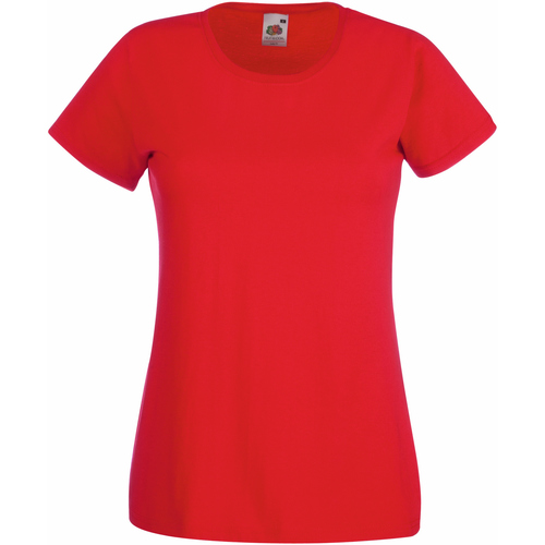 Abbigliamento Donna T-shirt maniche corte Fruit Of The Loom 61372 Rosso