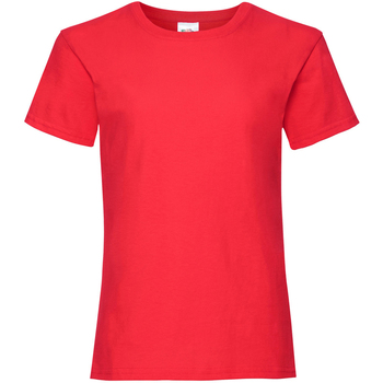 Abbigliamento Bambina T-shirt maniche corte Fruit Of The Loom 61005 Rosso