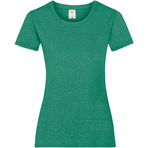Abbigliamento Donna T-shirt maniche corte Fruit Of The Loom 61372 Verde