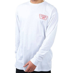 Abbigliamento Uomo T-shirts a maniche lunghe Vans Full Patch Back Bianco