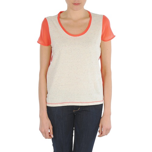 Abbigliamento Donna T-shirt maniche corte Eleven Paris EDMEE Beige / Arancio