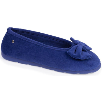 Scarpe Donna Pantofole Isotoner chaussons ballerine everywear bleu Blu