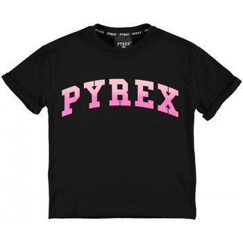 Abbigliamento Bambina T-shirt maniche corte Pyrex T-SHIRT JERSEY GIRL Nero