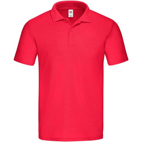 Abbigliamento Uomo T-shirt & Polo Fruit Of The Loom Original Pique Rosso