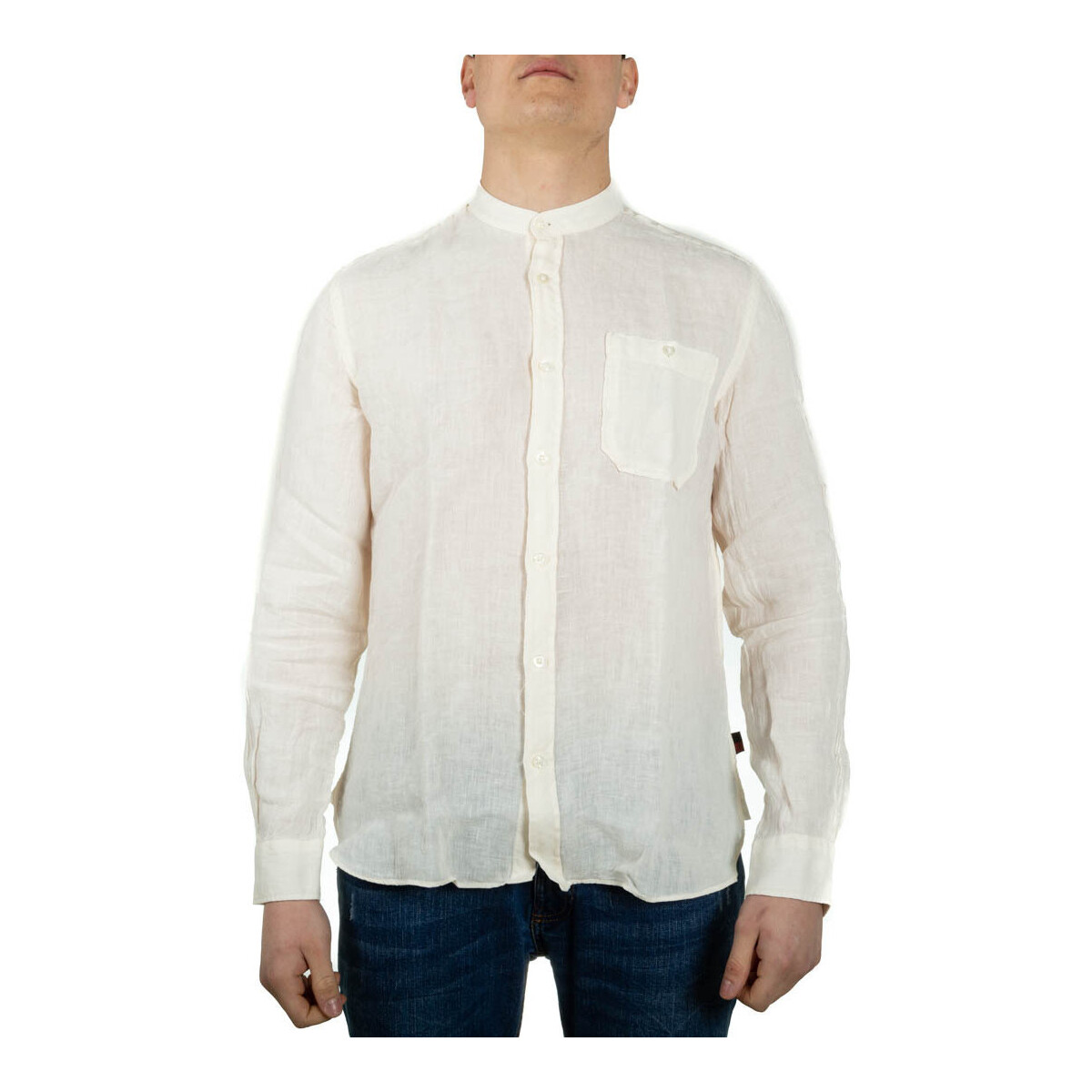 Abbigliamento Uomo Camicie maniche lunghe Woolrich WOSI0028MR Bianco