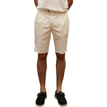 Abbigliamento Uomo Pantaloni Briglia Bermuda bianco Bianco