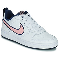Scarpe Unisex bambino Sneakers basse Nike COURT BOROUGH LOW 2 SE1 (GS) Bianco / Rosa
