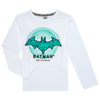 Abbigliamento Bambino T-shirts a maniche lunghe TEAM HEROES  TEE BATMAN Bianco