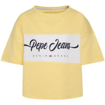 Abbigliamento Bambina T-shirt maniche corte Pepe jeans  Giallo