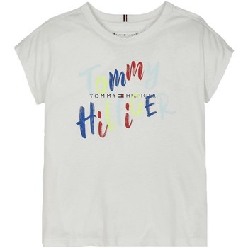 Abbigliamento Bambina T-shirt maniche corte Tommy Hilfiger  Bianco