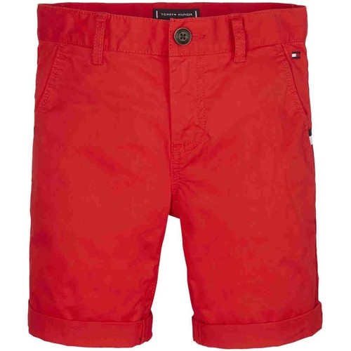 Abbigliamento Bambino Shorts / Bermuda Tommy Hilfiger  Rosso