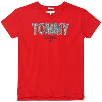 Abbigliamento Bambina T-shirt maniche corte Tommy Hilfiger  Rosso
