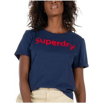 Abbigliamento Donna T-shirt maniche corte Superdry  Blu