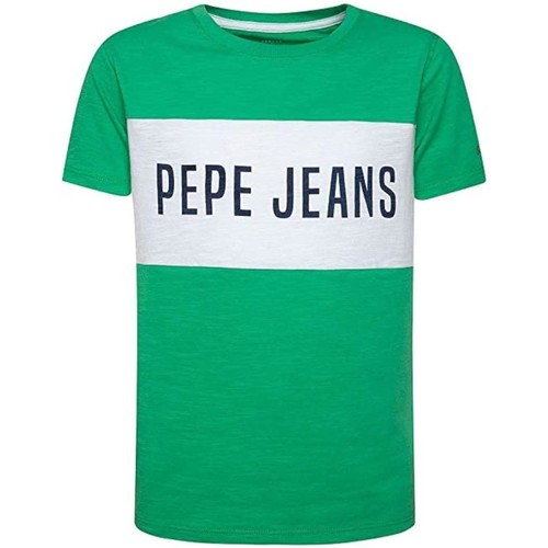 Abbigliamento Bambino T-shirt maniche corte Pepe jeans  Verde