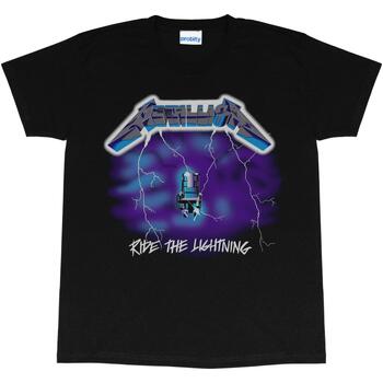 Abbigliamento Uomo T-shirts a maniche lunghe Metallica PG624 Nero