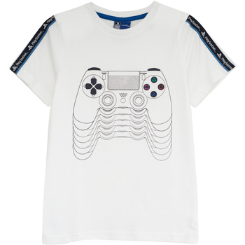 Abbigliamento Bambina T-shirts a maniche lunghe Playstation  Bianco