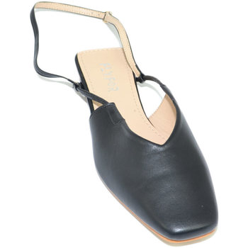 Scarpe Donna Ballerine Malu Shoes Scarpe donna mules ballerine nere mocassino raso terra tallone Nero