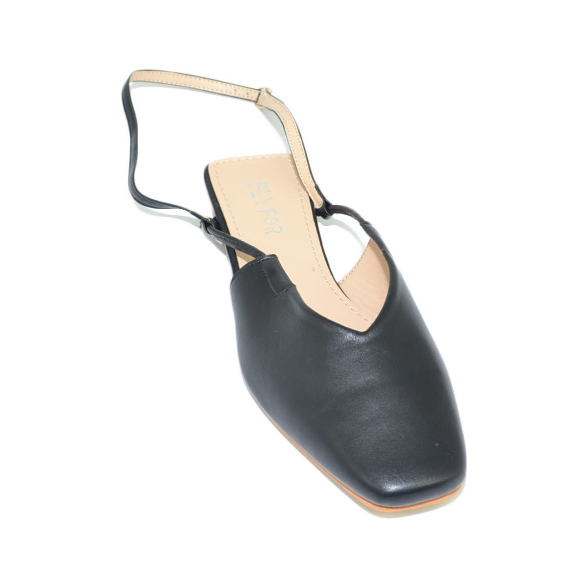 Scarpe Donna Ballerine Malu Shoes Scarpe donna mules ballerine nere mocassino raso terra tallone Nero