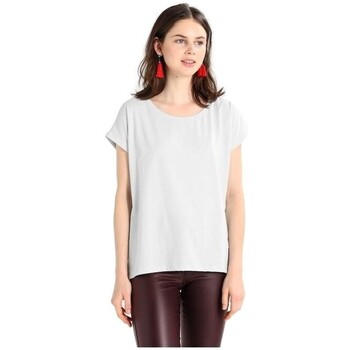Abbigliamento Donna Felpe Vila Dreamers T-Shirt - Plain Air Bianco