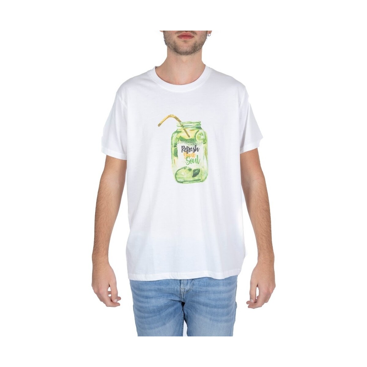 Abbigliamento Uomo T-shirt maniche corte F * * K 117192-178154 Bianco