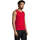 Abbigliamento Uomo Top / T-shirt senza maniche Sols Justin camiseta sin mangas Rosso