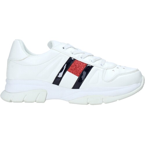 Scarpe Unisex bambino Sneakers Tommy Hilfiger T3A4-31032-0813100- Bianco