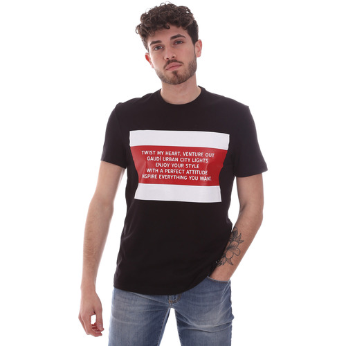 Abbigliamento Uomo T-shirt & Polo Gaudi 111GU64071 Nero